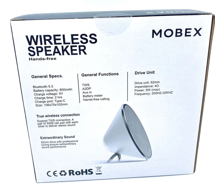 Round wireless speaker with Bluetooth 5W S009