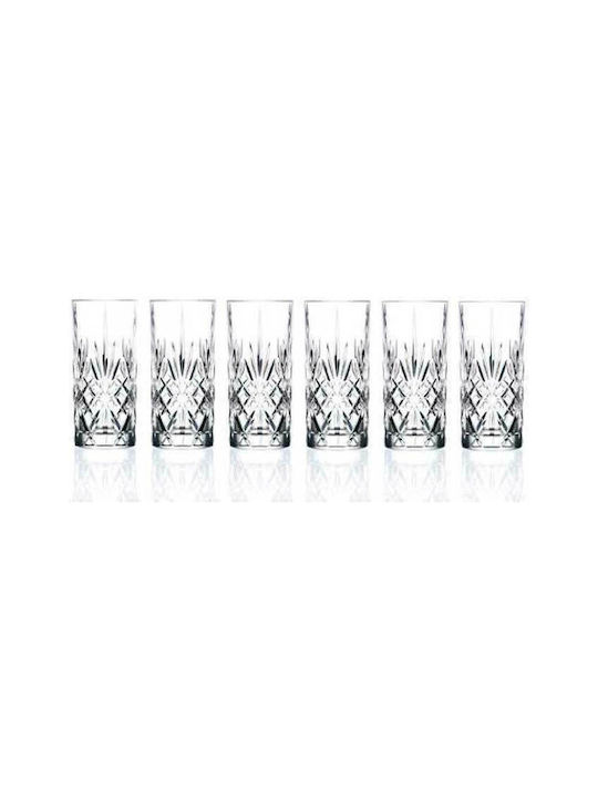 Melodia Set of Crystal Water Glasses 360ml 6pcs