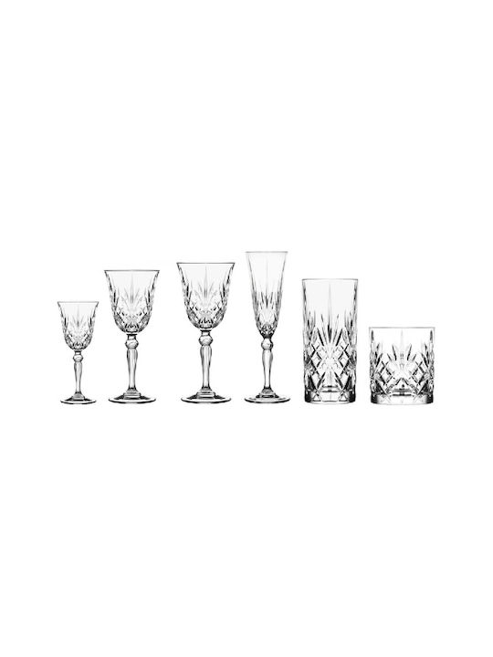 Melodia Set of Crystal Liqueur Glasses 50ml 6pcs