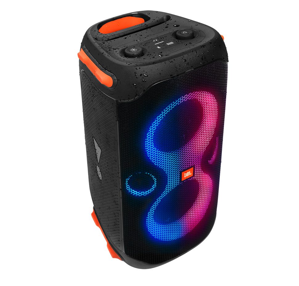JBL Partybox 110, Portable BT Party Speaker, IPX4, Lights, Wheels