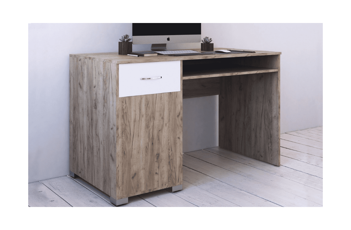 Office Oscar 7410 oak kraft grey + white