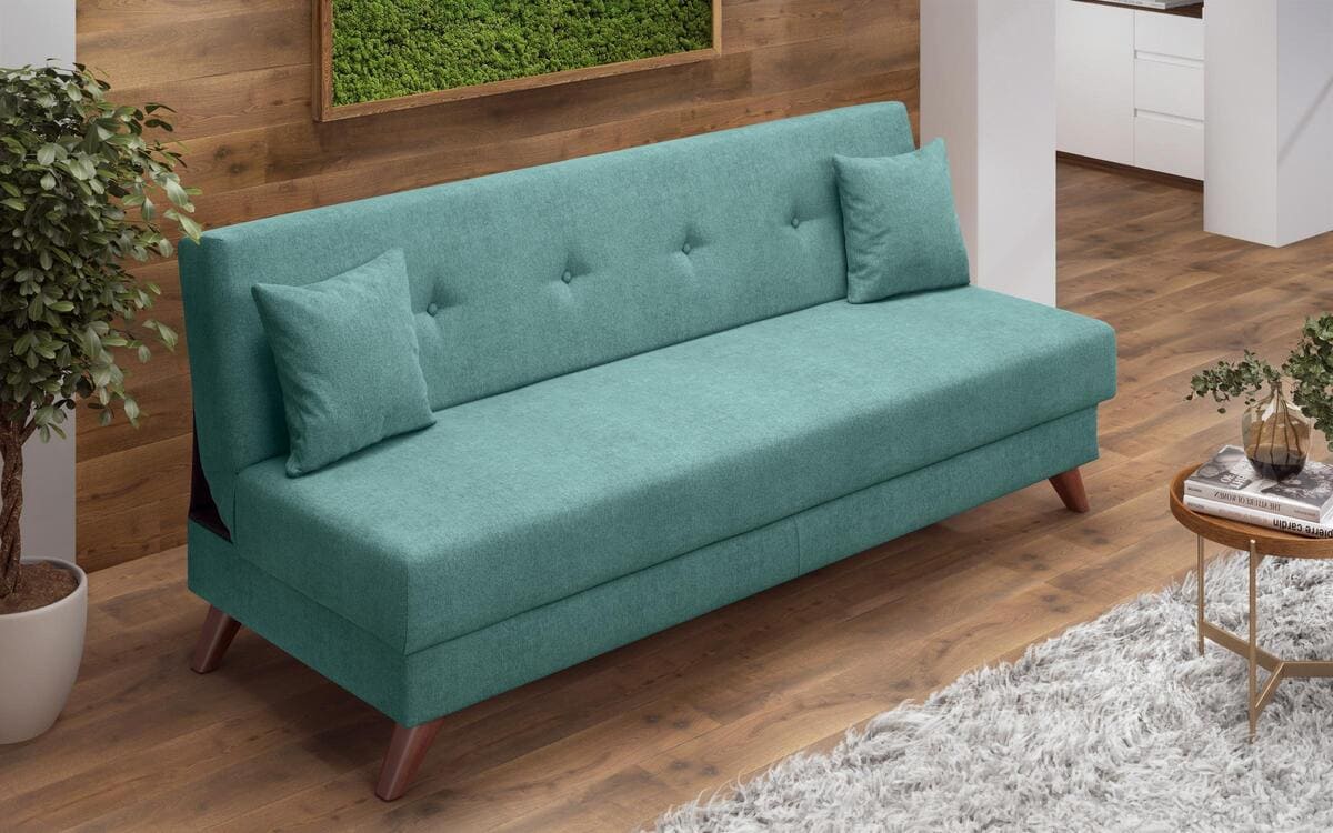 Three-seater sofa/bed brenda 8433 turquoise
