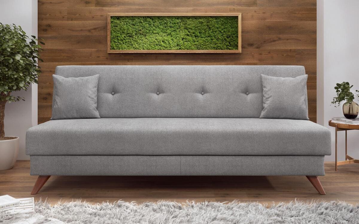 Three-seater sofa/bed Brenda 8433 grey