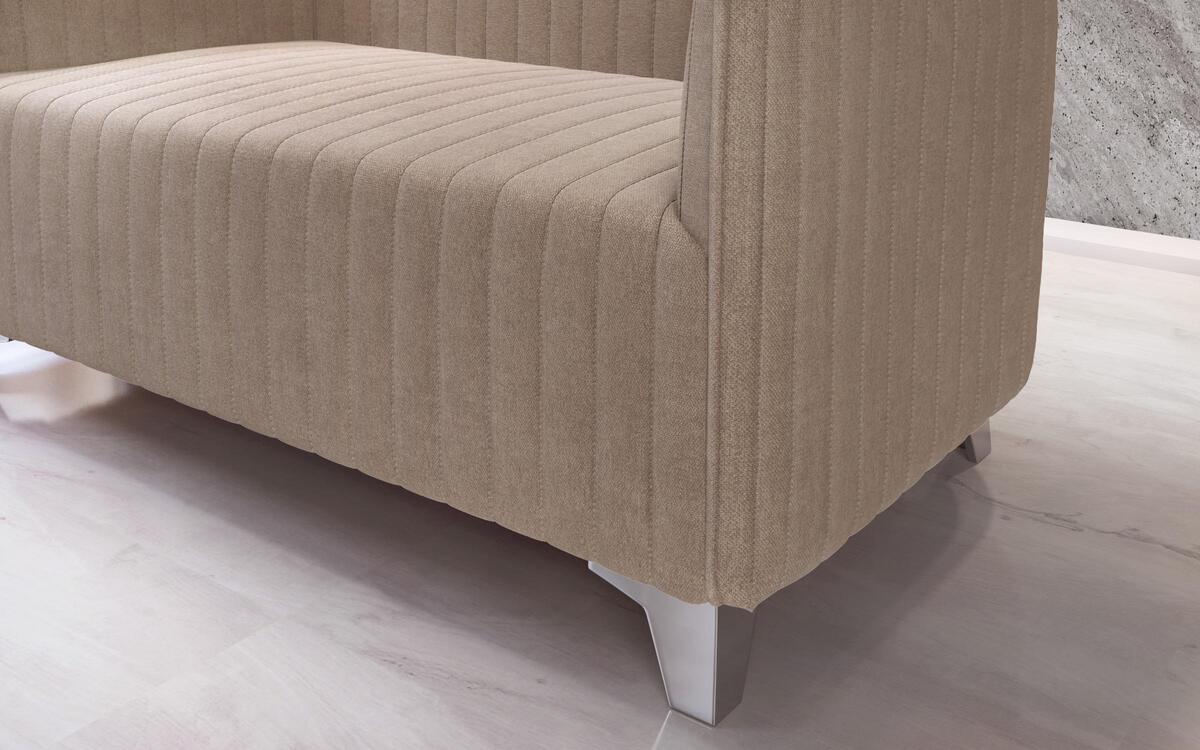 Two-seater sofa Mokka 8350 dark beige