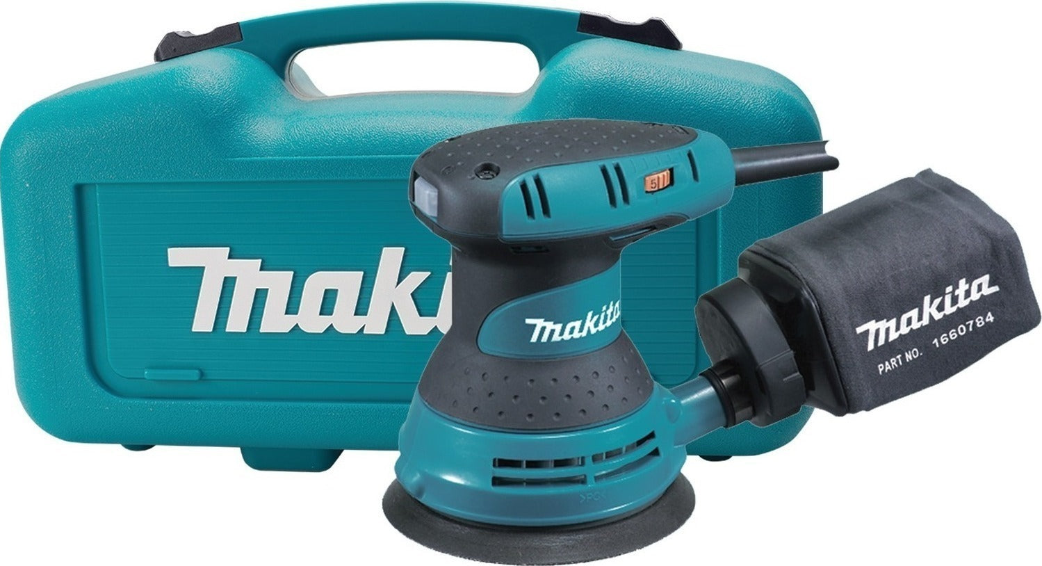 Makita Eccentric Grinder 125mm Power 300W with Speed Control and Suction System BO5031K