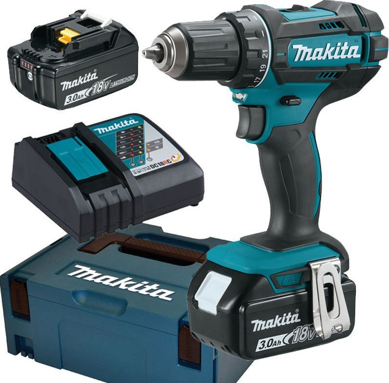 Makita Impact Drill Battery 18V 2x3Ah DDF482RFJ