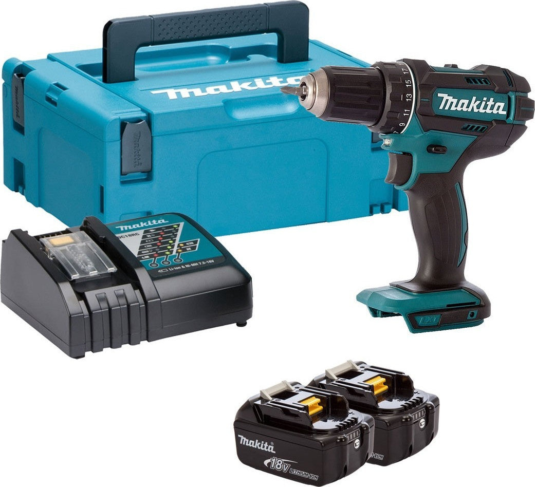 Makita Impact Drill Battery 18V 2x3Ah DDF482RFJ