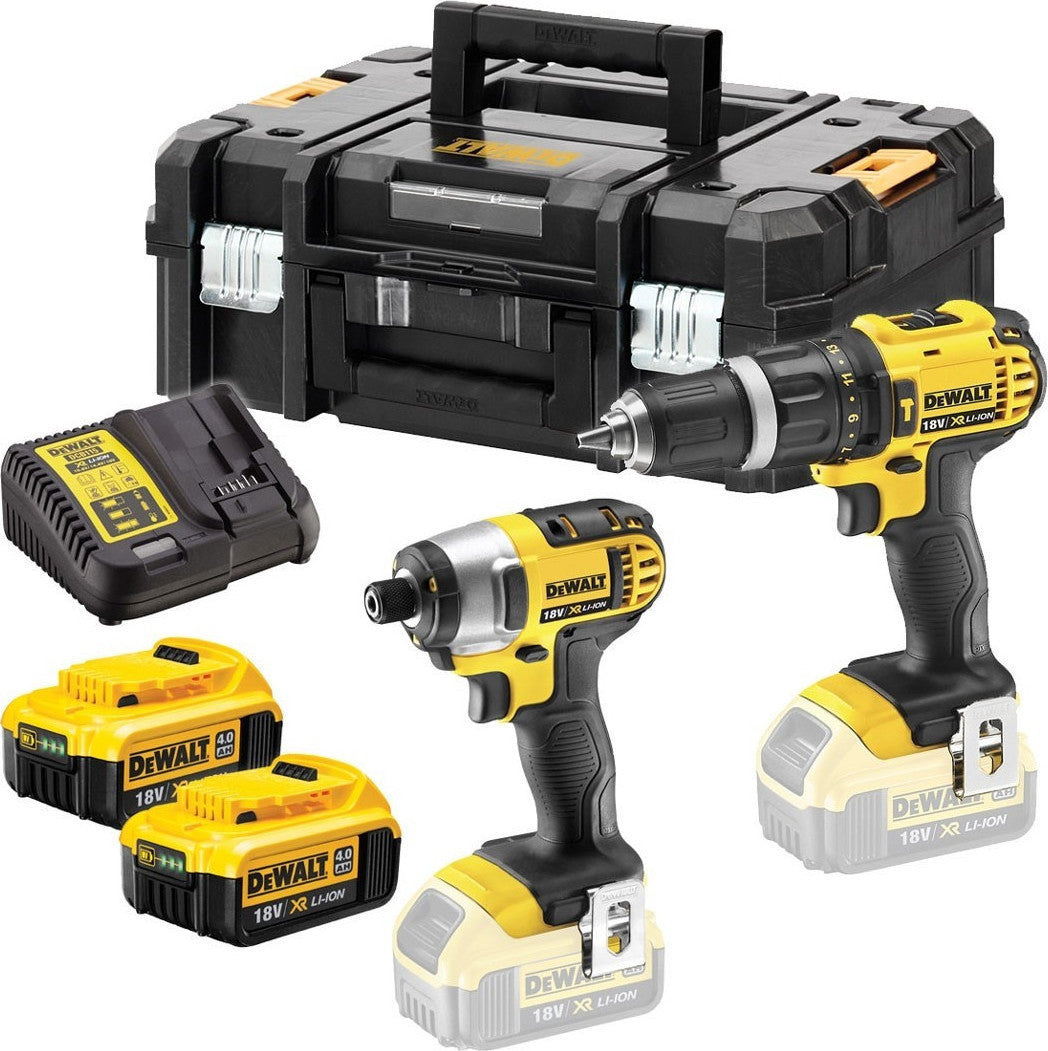 Dewalt 18V Impact Drill & Impact Driver Set with 2x4Ah Batteries and Case DCK2060M2T