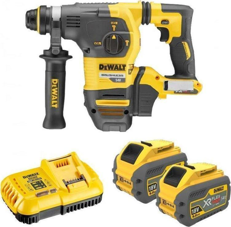 Dewalt 54V Cordless Hammer Drill with SDS Plus DCH333X2