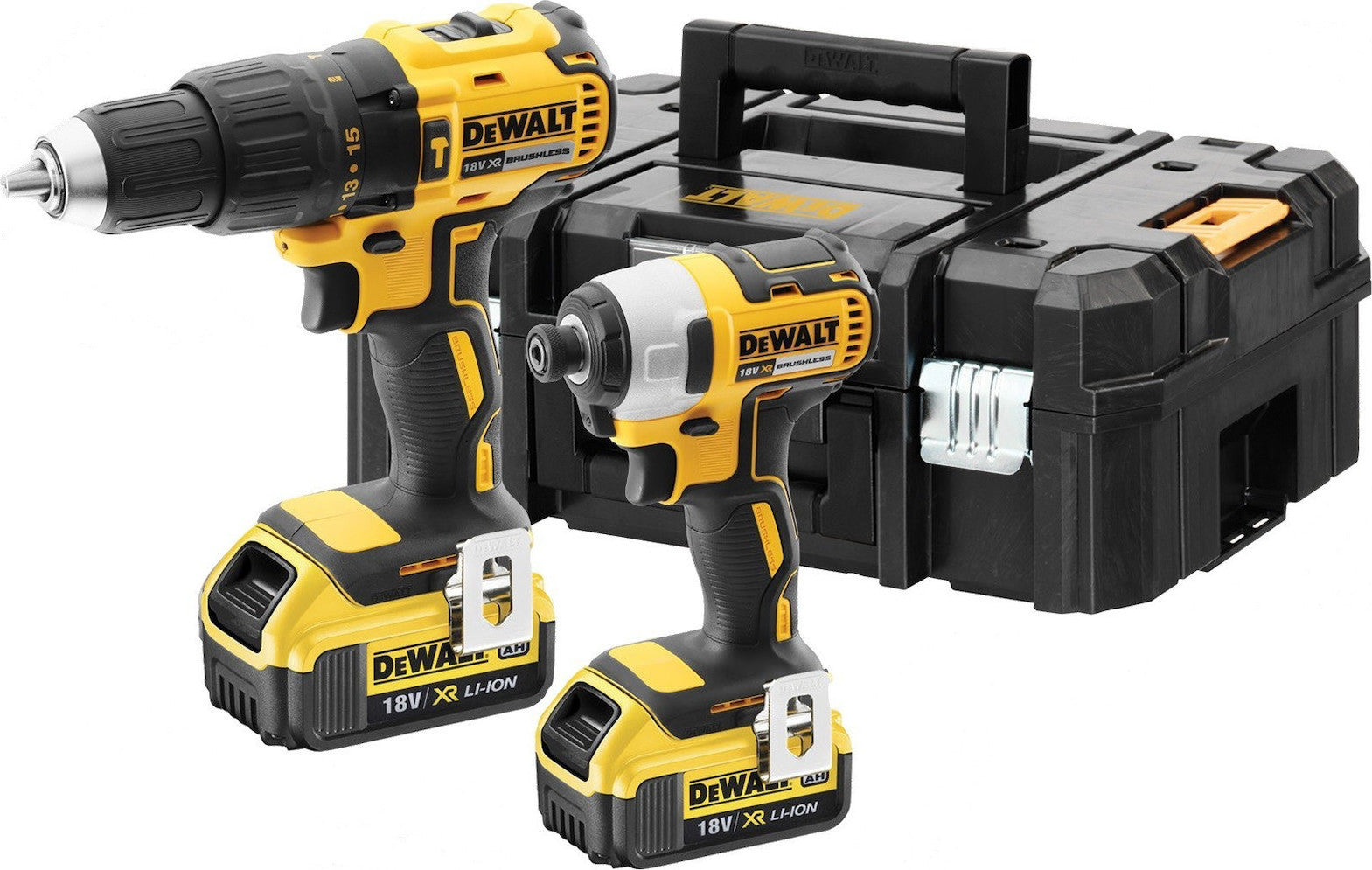 Dewalt 18V Impact Drill & Impact Driver Set with 2x4Ah Batteries and Case DCK2060M2T