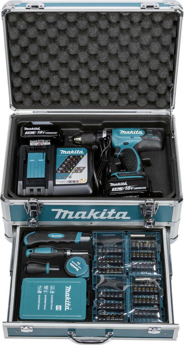 Makita Impact Drill Battery 18V 2x3Ah DHP453RFX2
