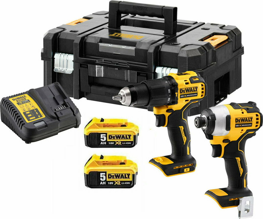 Dewalt 18V Drill & Screwdriver Set with 2x5Ah Batteries and Case DCK2062P2T