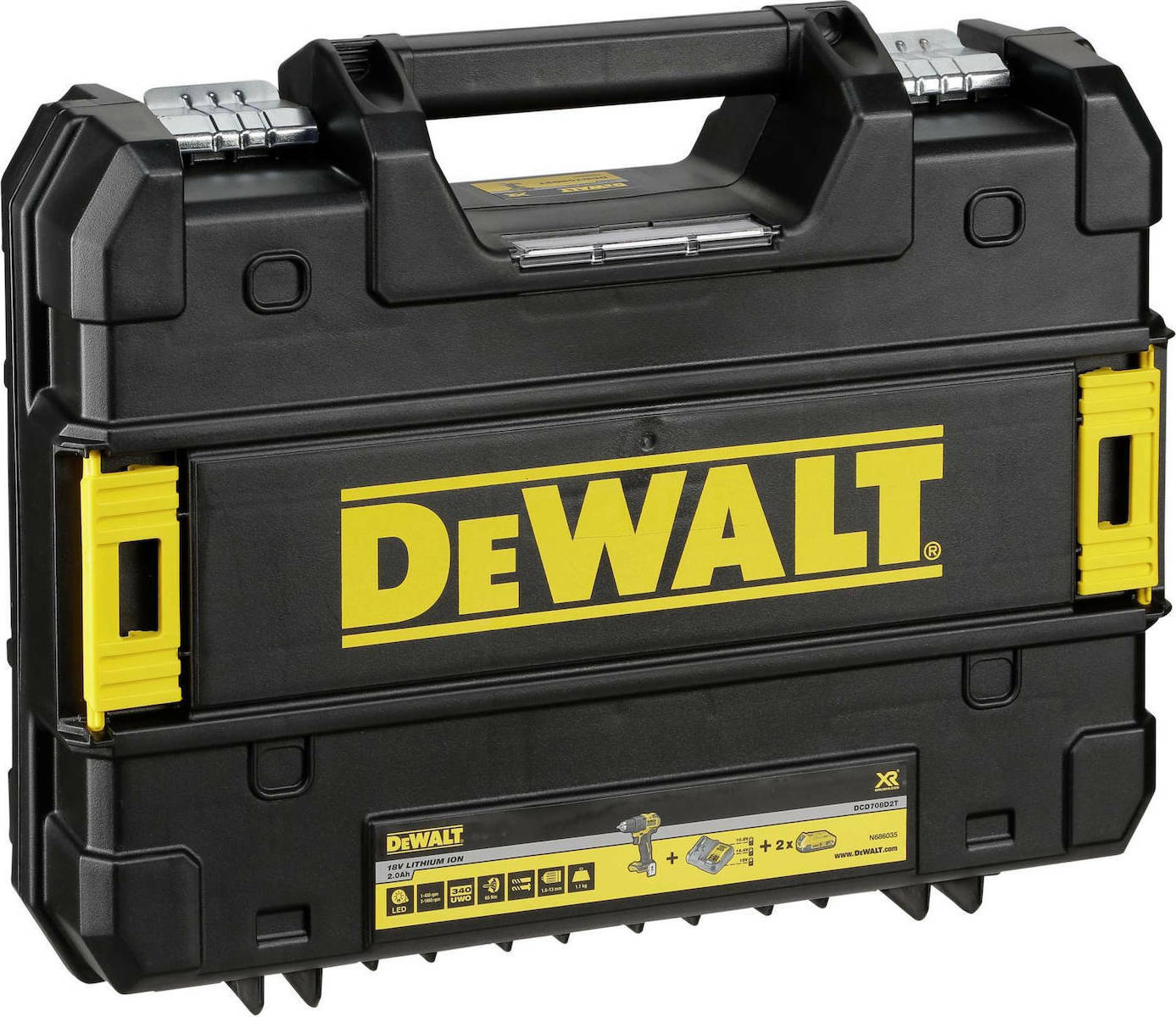 Dewalt Drill Driver Brushless Battery 18V 1x2Ah DCD708D2T