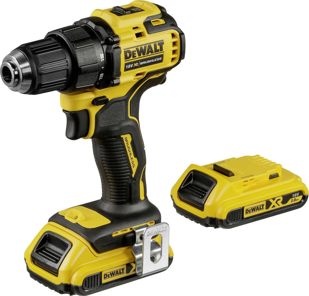 Dewalt Drill Driver Brushless Battery 18V 1x2Ah DCD708D2T