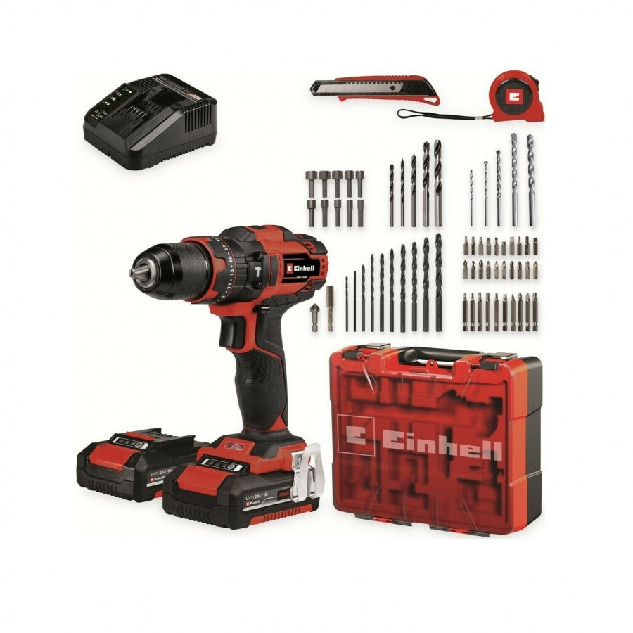 Einhell TE-CD 18/40 Li-i +64 Impact Drill Battery 18V 2x2Ah 31627441