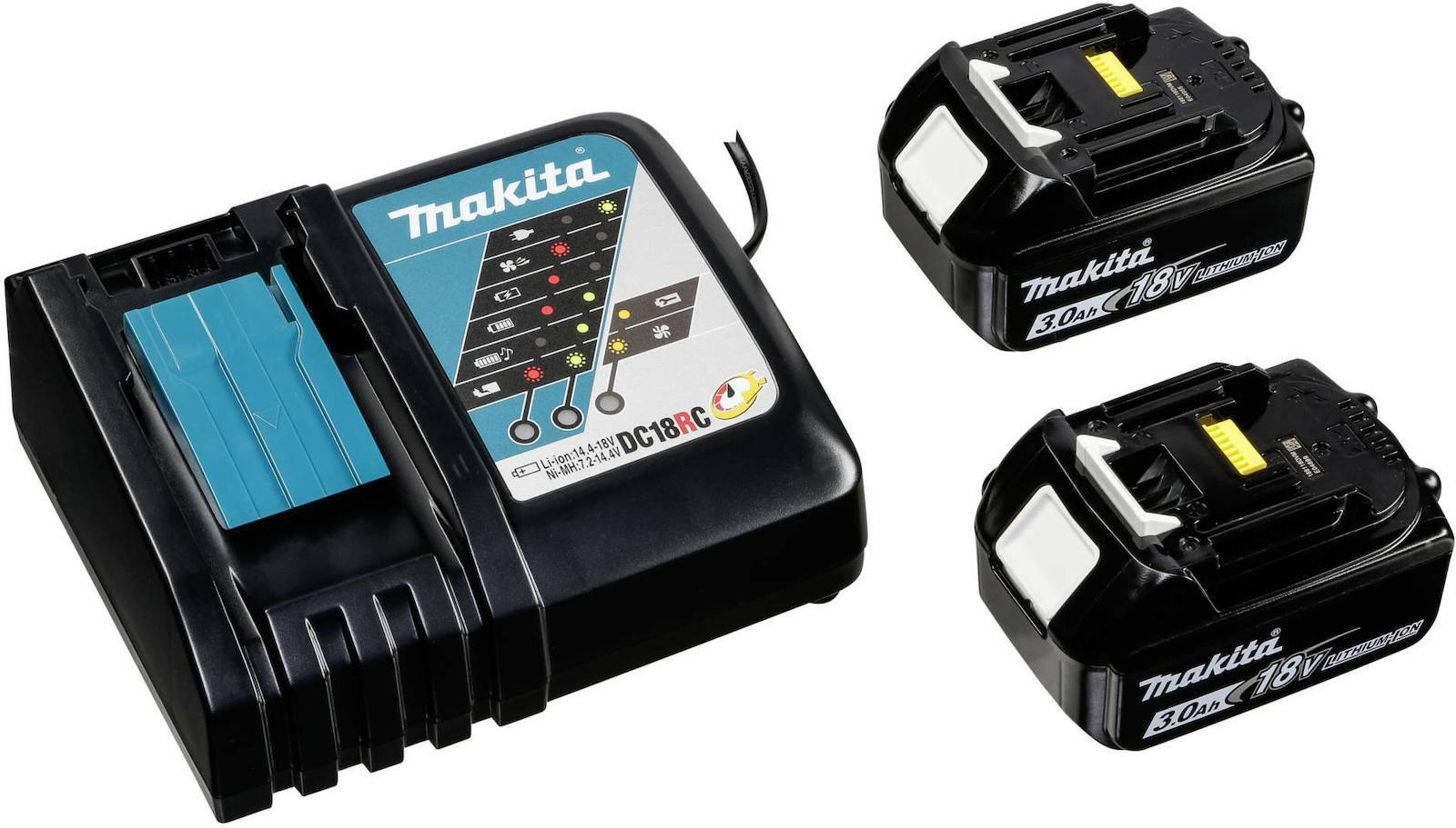 Makita Impact Drill Battery 18V 2x3Ah DDF482RFJ