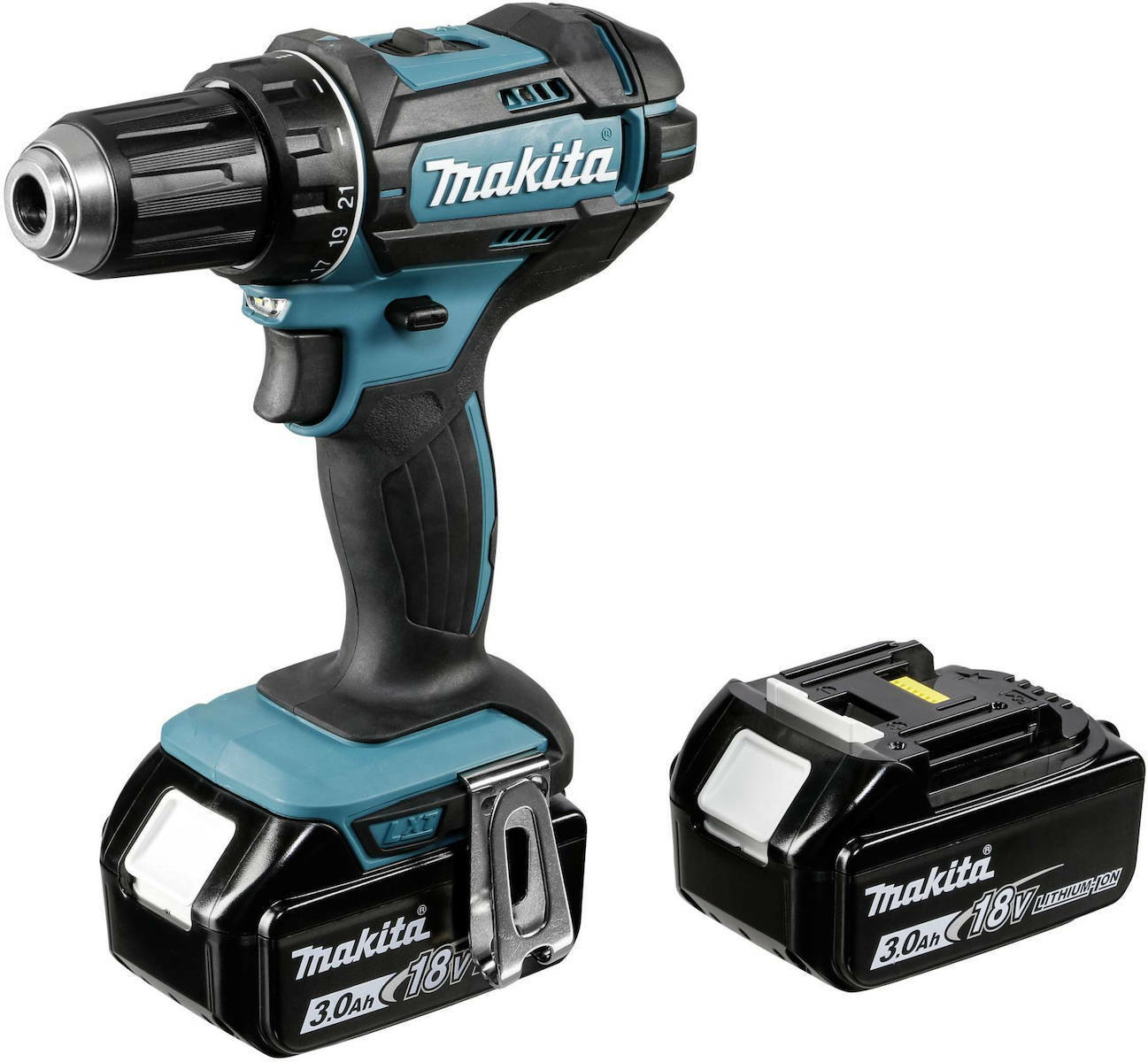 Makita Impact Drill Battery 18V 2x3Ah DDF482RFJ