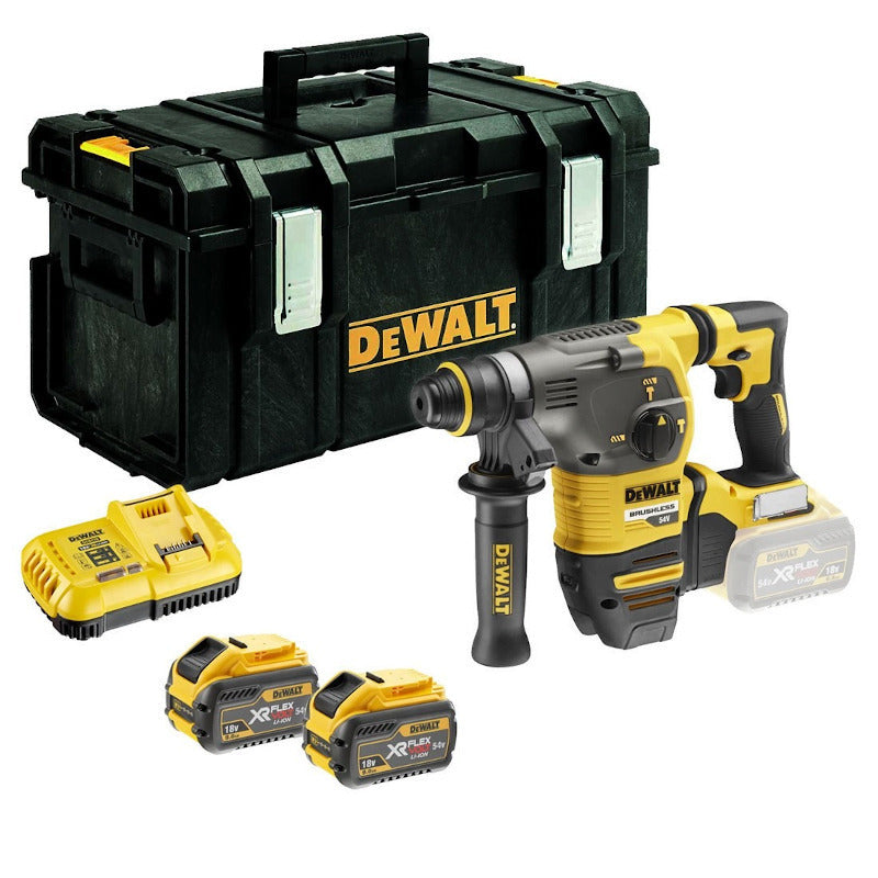 Dewalt 54V Cordless Hammer Drill with SDS Plus DCH333X2
