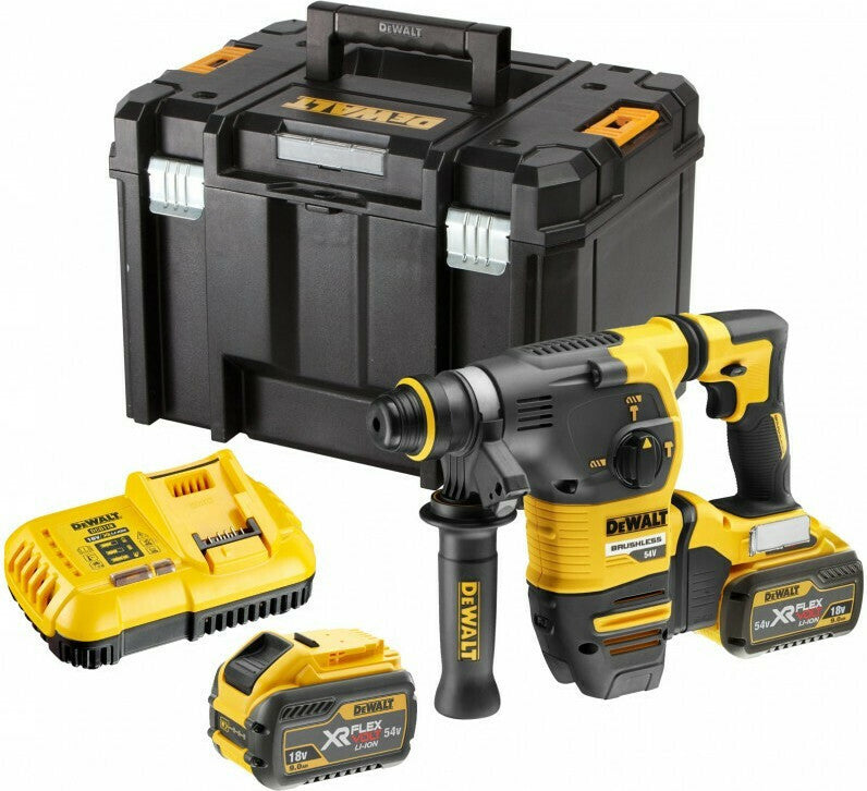 Dewalt 54V Cordless Hammer Drill with SDS Plus DCH333X2