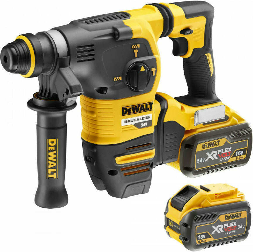 Dewalt 54V Cordless Hammer Drill with SDS Plus DCH333X2