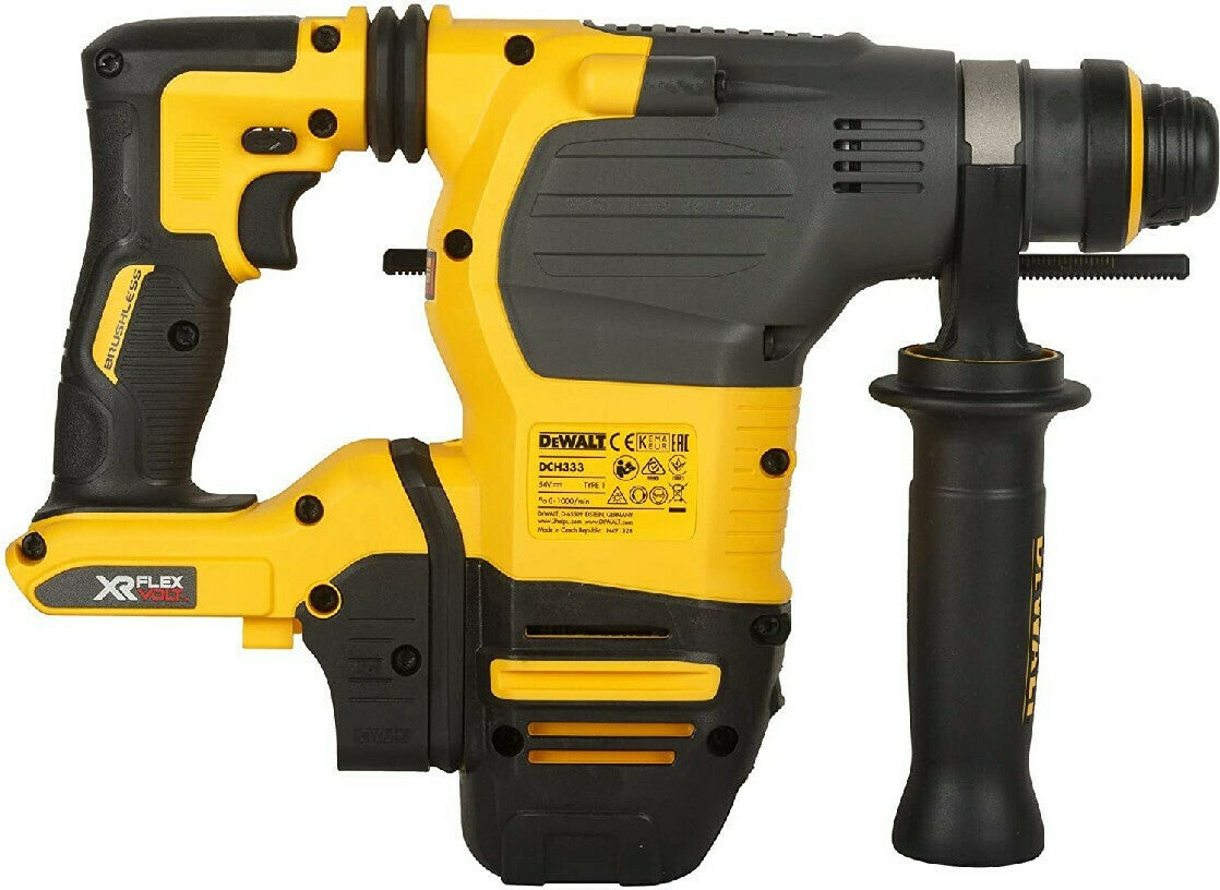 Dewalt 54V Cordless Hammer Drill with SDS Plus DCH333X2