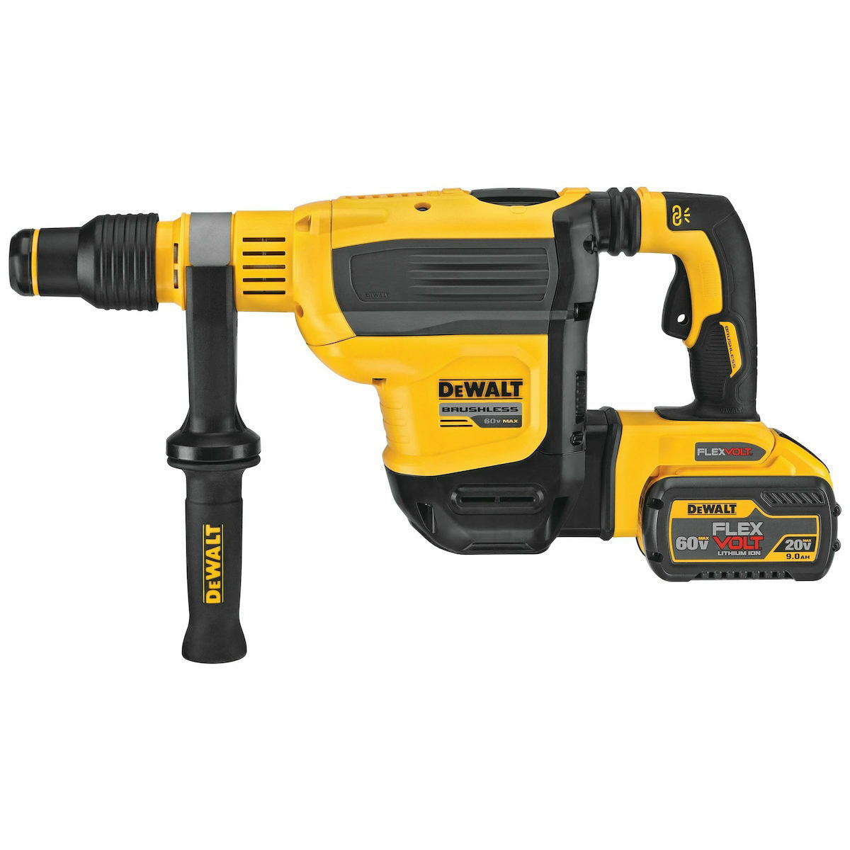 Dewalt 54V Cordless Hammer Drill with SDS Max 2x9Ah DCH614X2