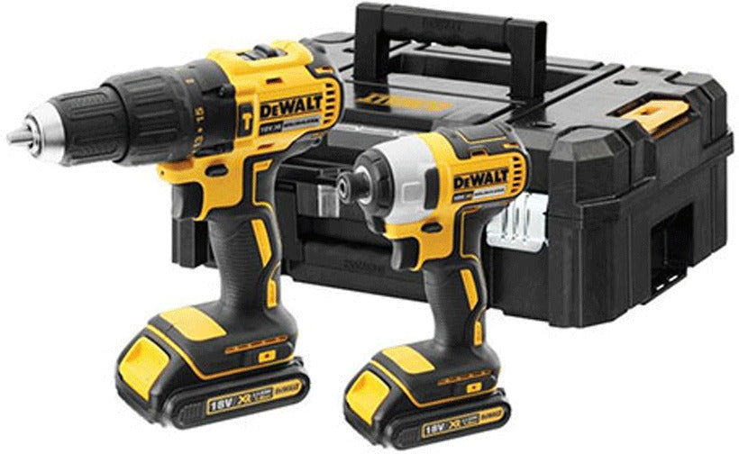 Dewalt Impact Drill & Impact Driver 18V Set with 2x2Ah Batteries and Case DCK2060D2T