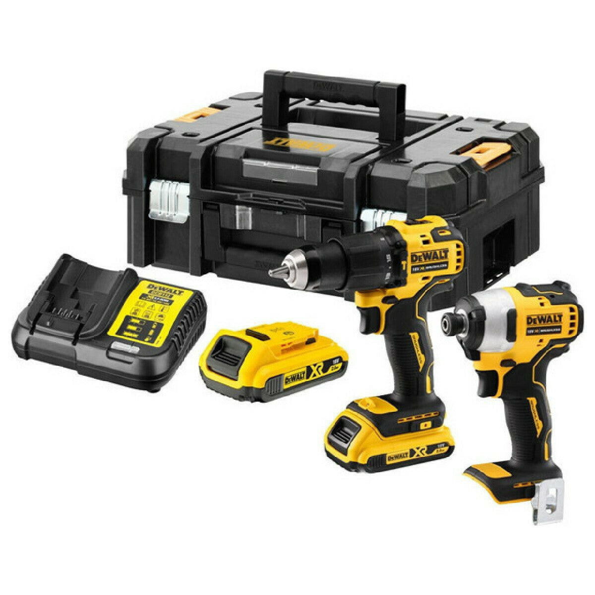 Dewalt 18V Drill & Impact Driver Set with 2x4Ah Batteries and Case DCK2062M2T