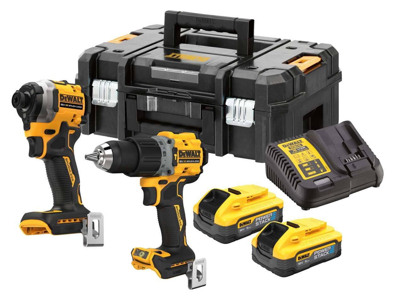 Dewalt Impact Drill & Impact Driver 18V Set with 2x5Ah Batteries and Case DCK2050H2T