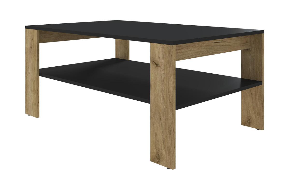 Coffee table Stallion 3433 golden oak kraft + black