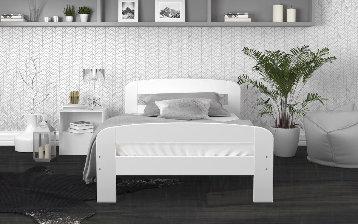 Single bed Dali 90x200 white