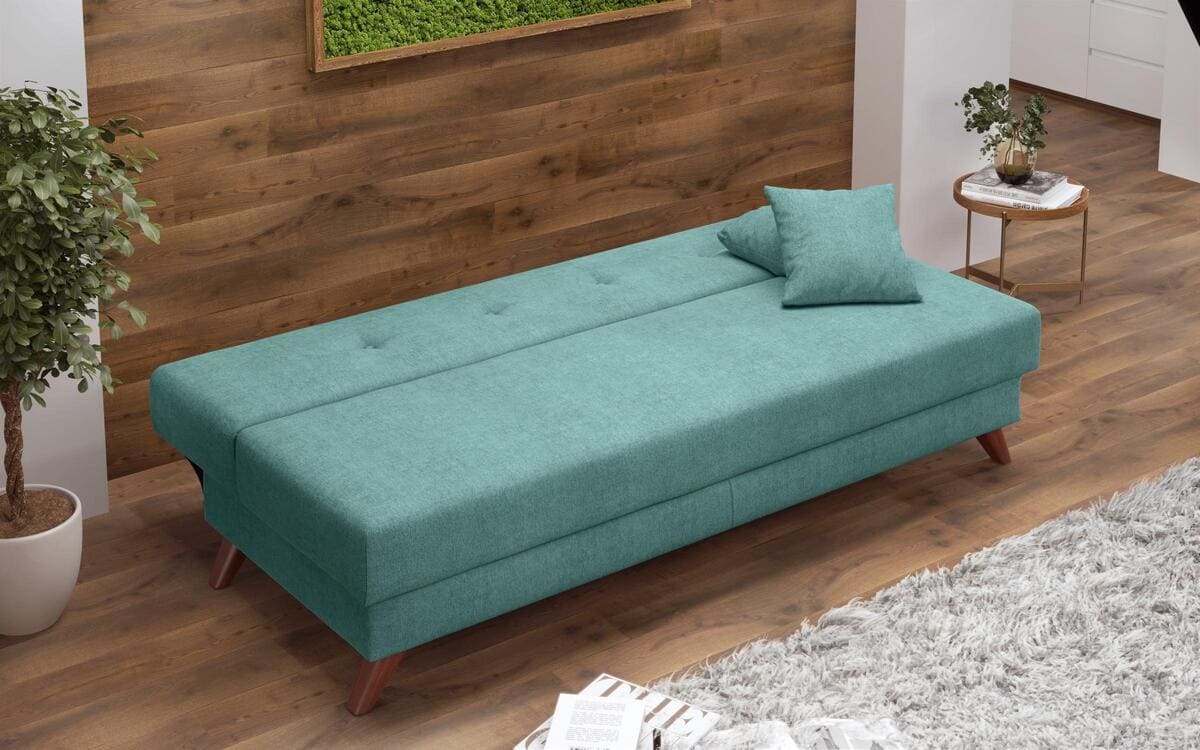 Three-seater sofa/bed brenda 8433 turquoise