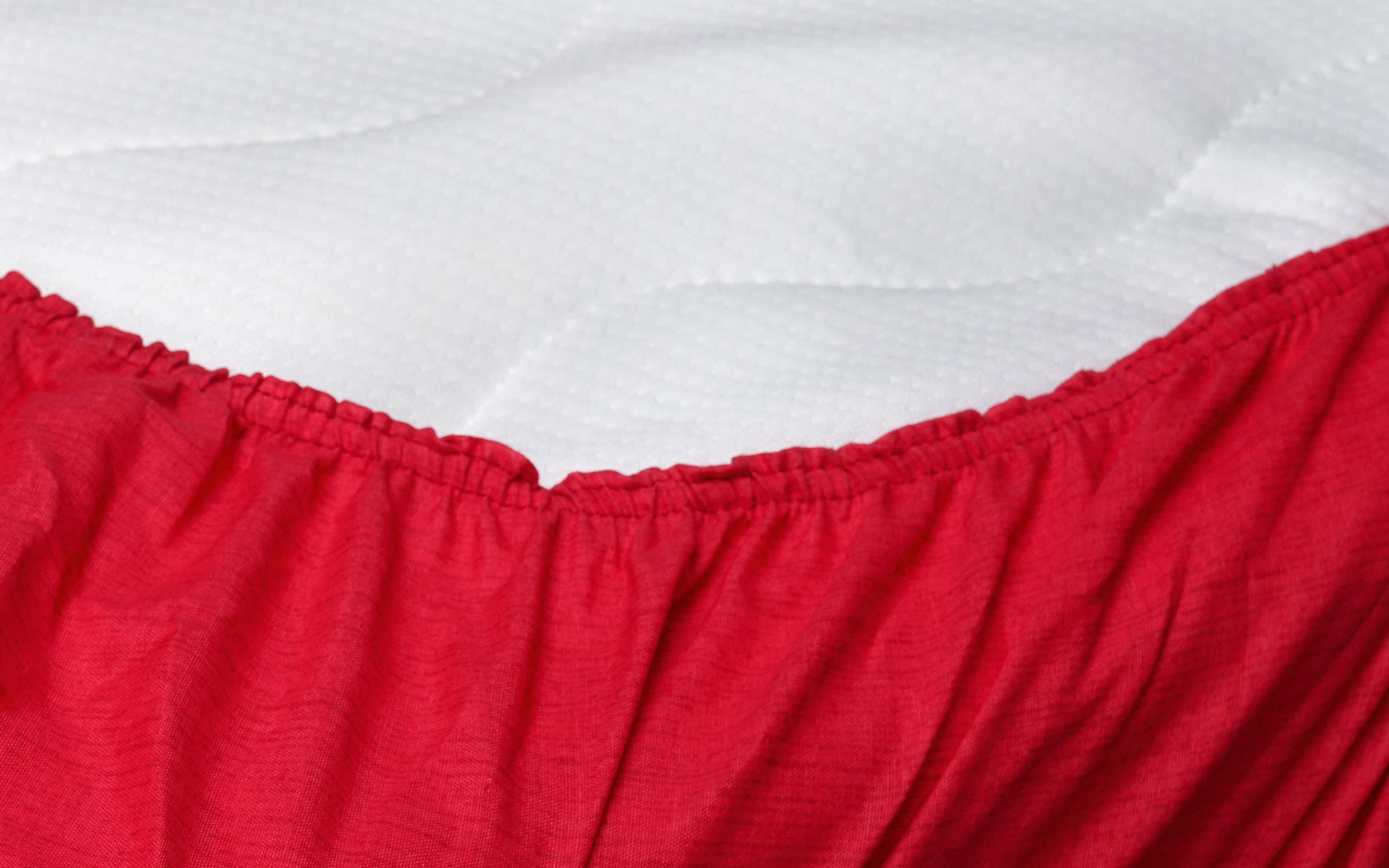 Bed sheet with elastic Kendry 200x200 red
