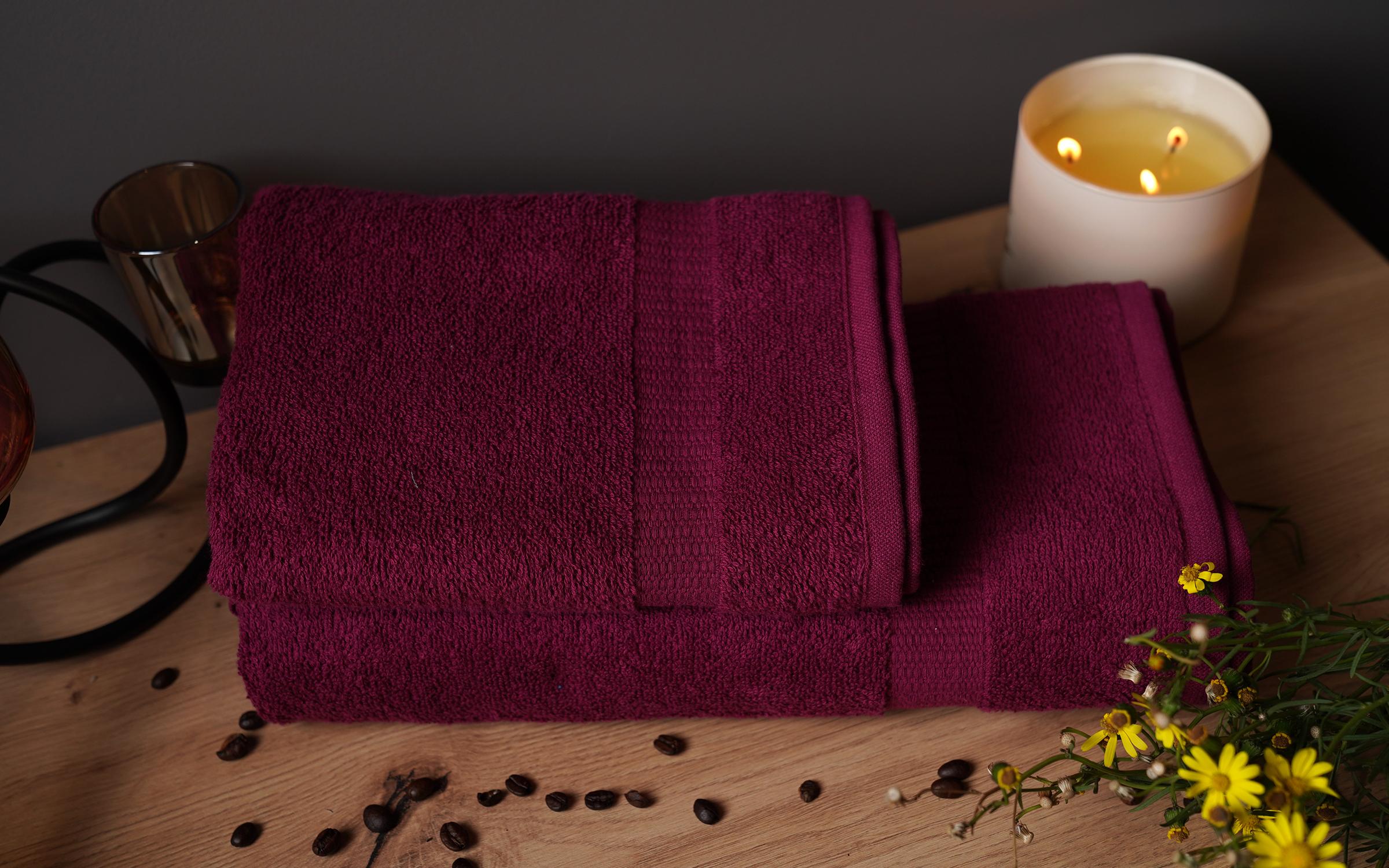 Wick towel 50x90 bordeaux