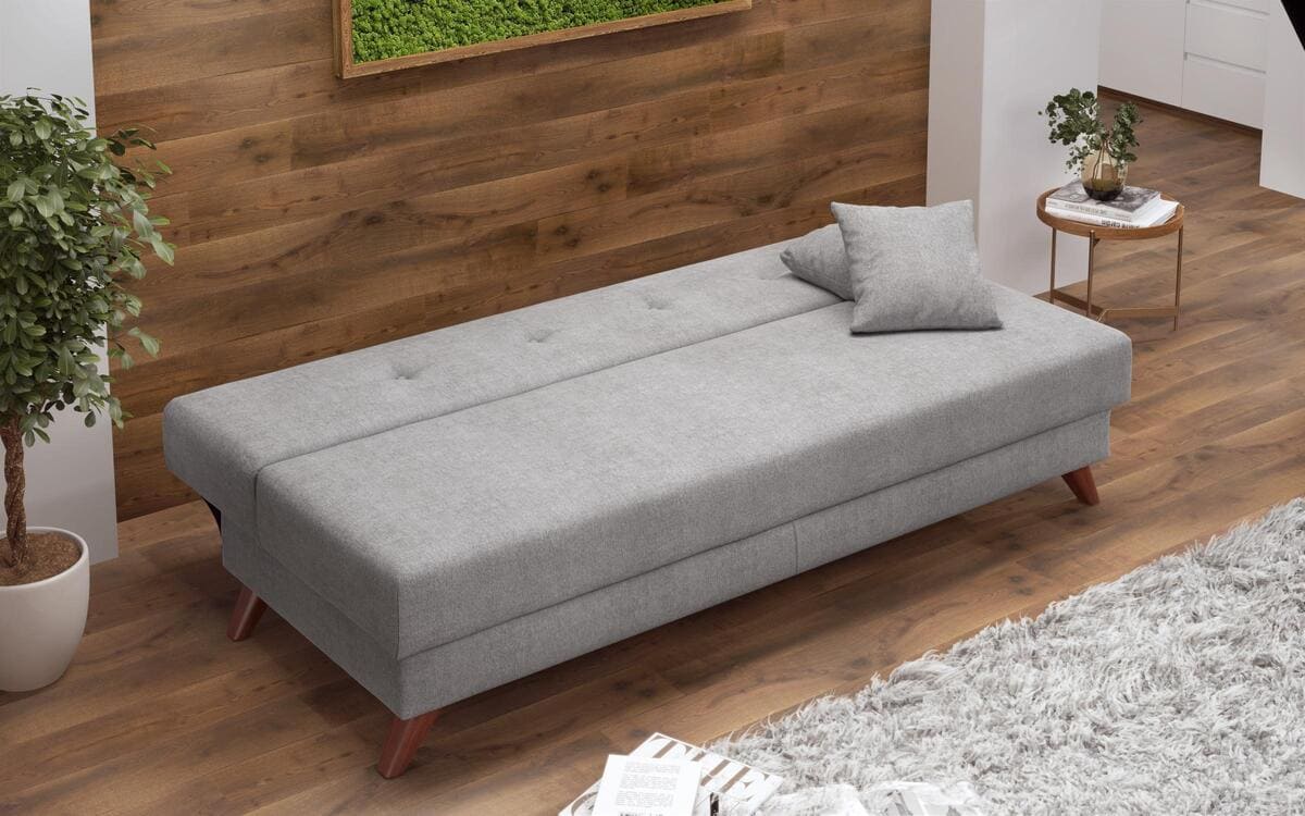 Three-seater sofa/bed Brenda 8433 grey