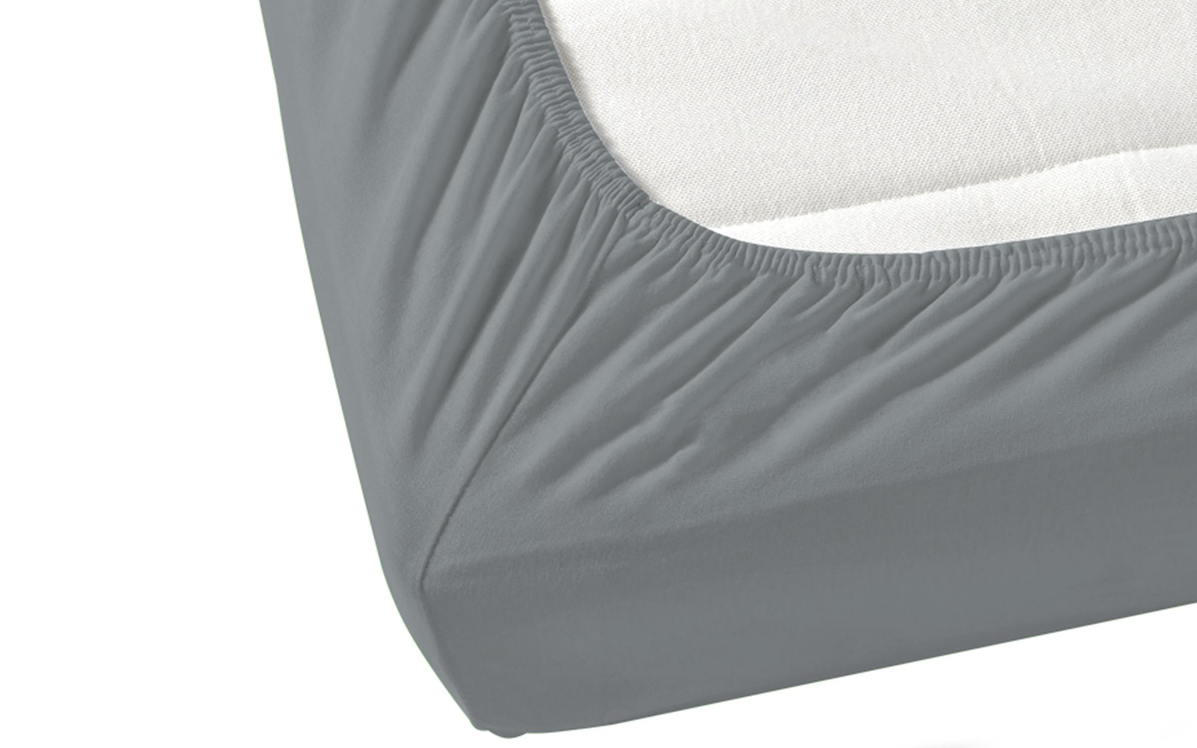 Sheet with elastic Isak 90x200 gray