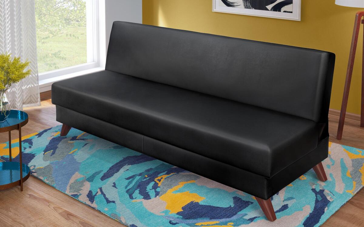Three-seater sofa/bed Valis 8450 black