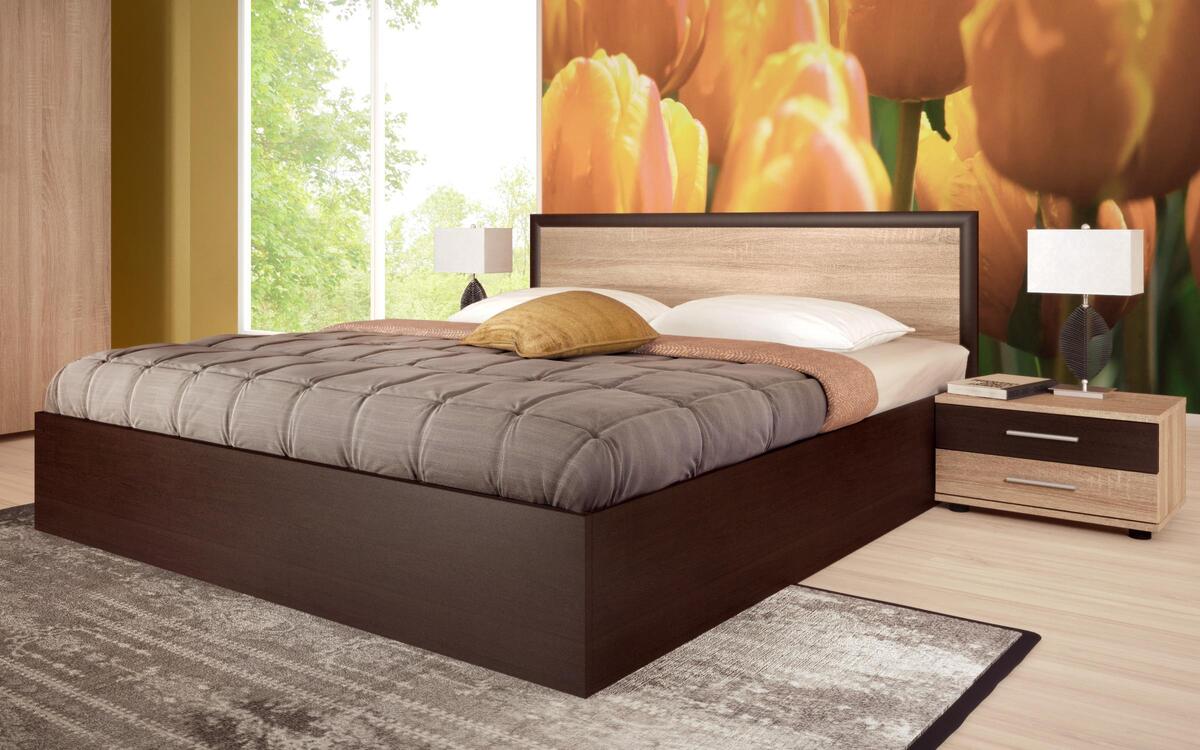 Path Bedroom Set 160x200 sonoma oak + wenge