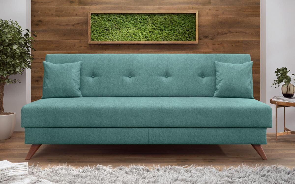Three-seater sofa/bed brenda 8433 turquoise