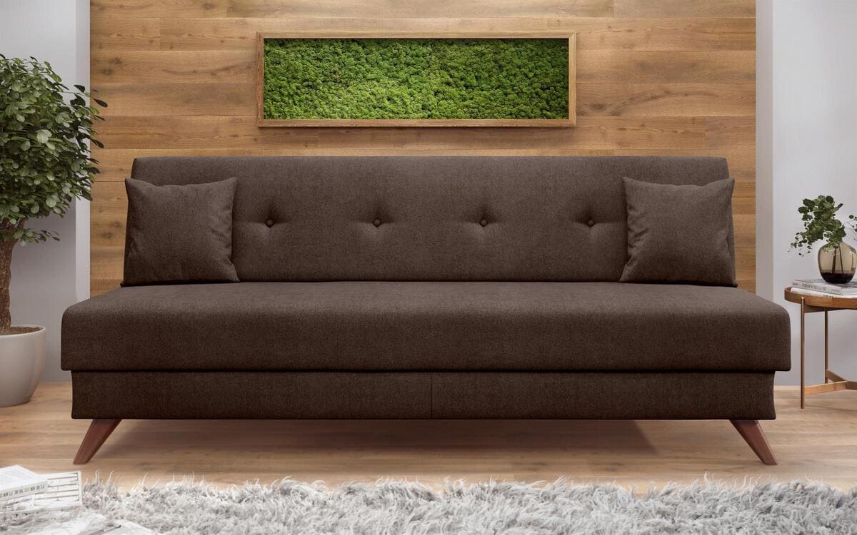 Three-seater sofa/bed Brenda 8433 brown