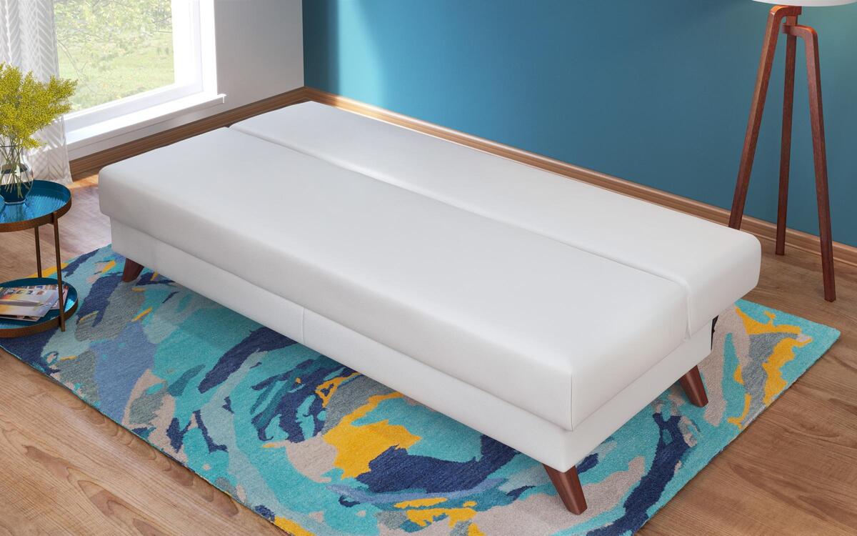 Three-seater sofa/bed Valis 8450 white