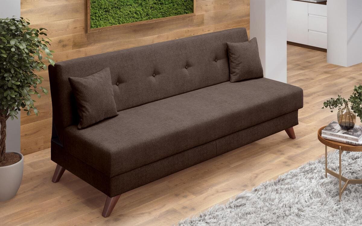 Three-seater sofa/bed Brenda 8433 brown