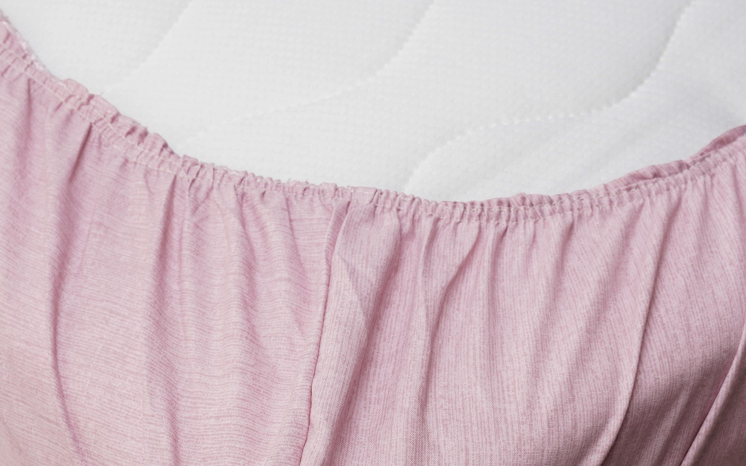 Bed sheet with elastic Kendry 200x200 pink