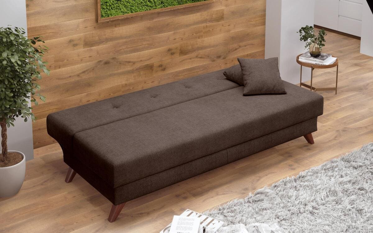 Three-seater sofa/bed Brenda 8433 brown