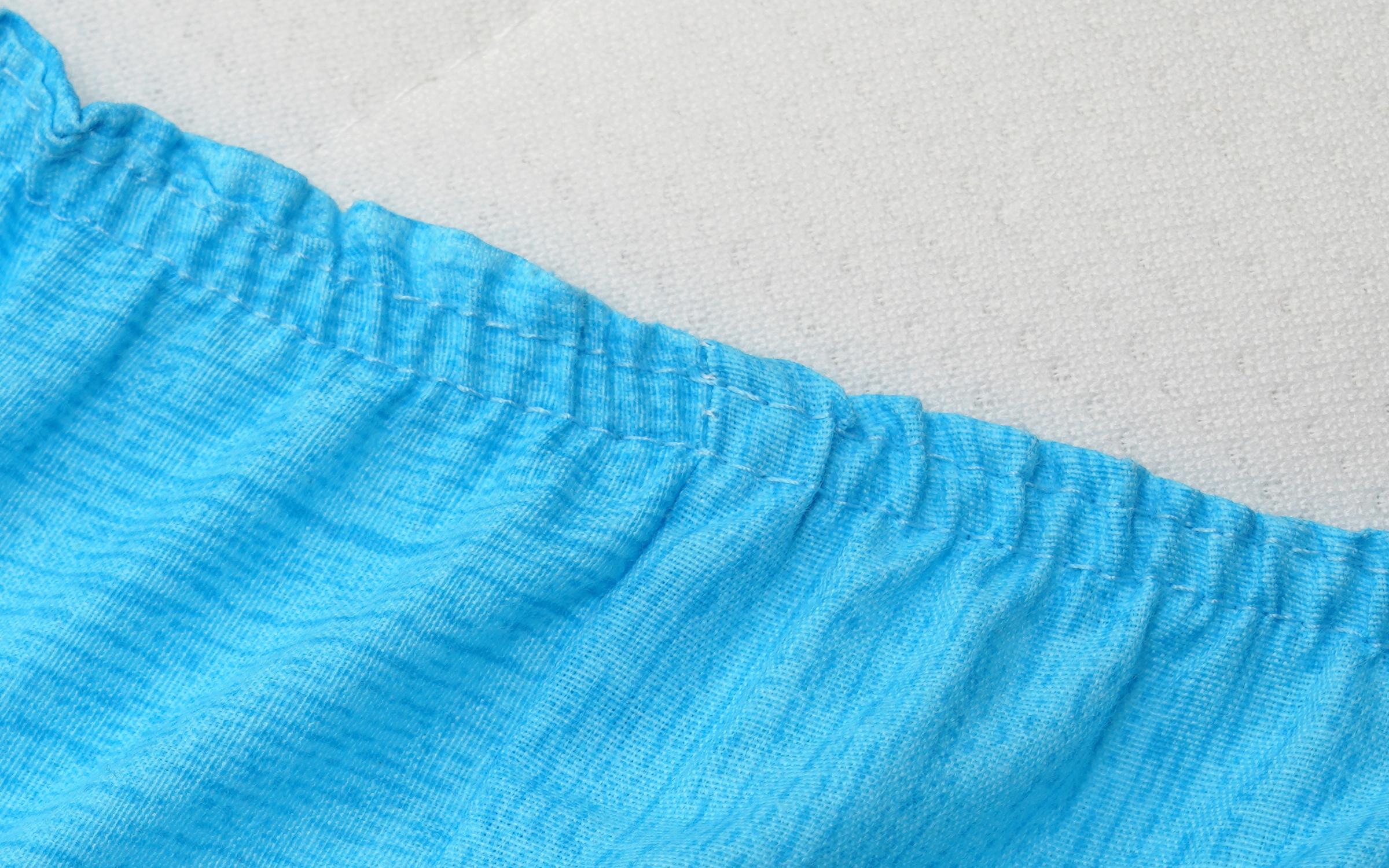 Bed sheet with elastic Kendry 200x200 blue