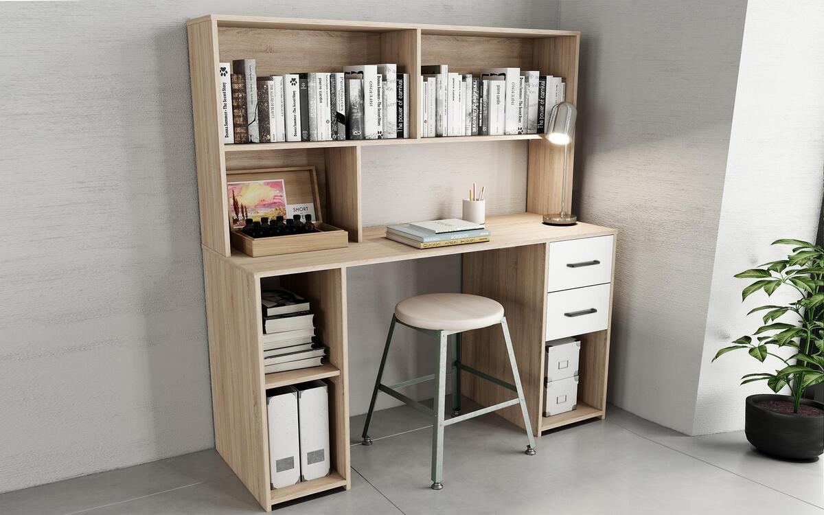 Office + shelf Melon 5570 oak sonoma + white