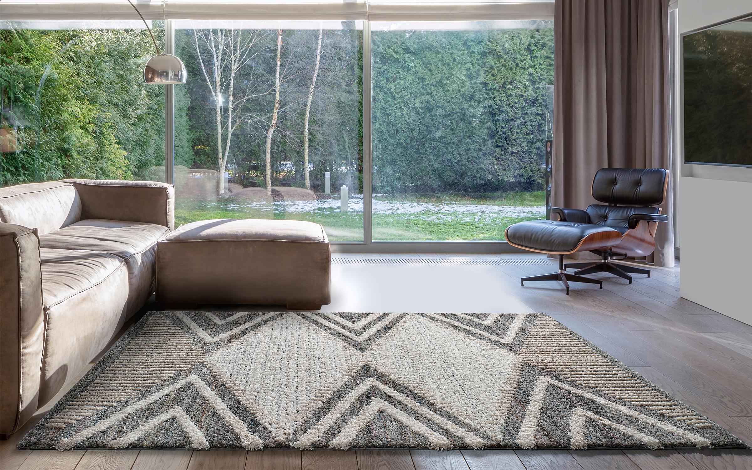 Carpet Tributal 4782 brown + white + grey