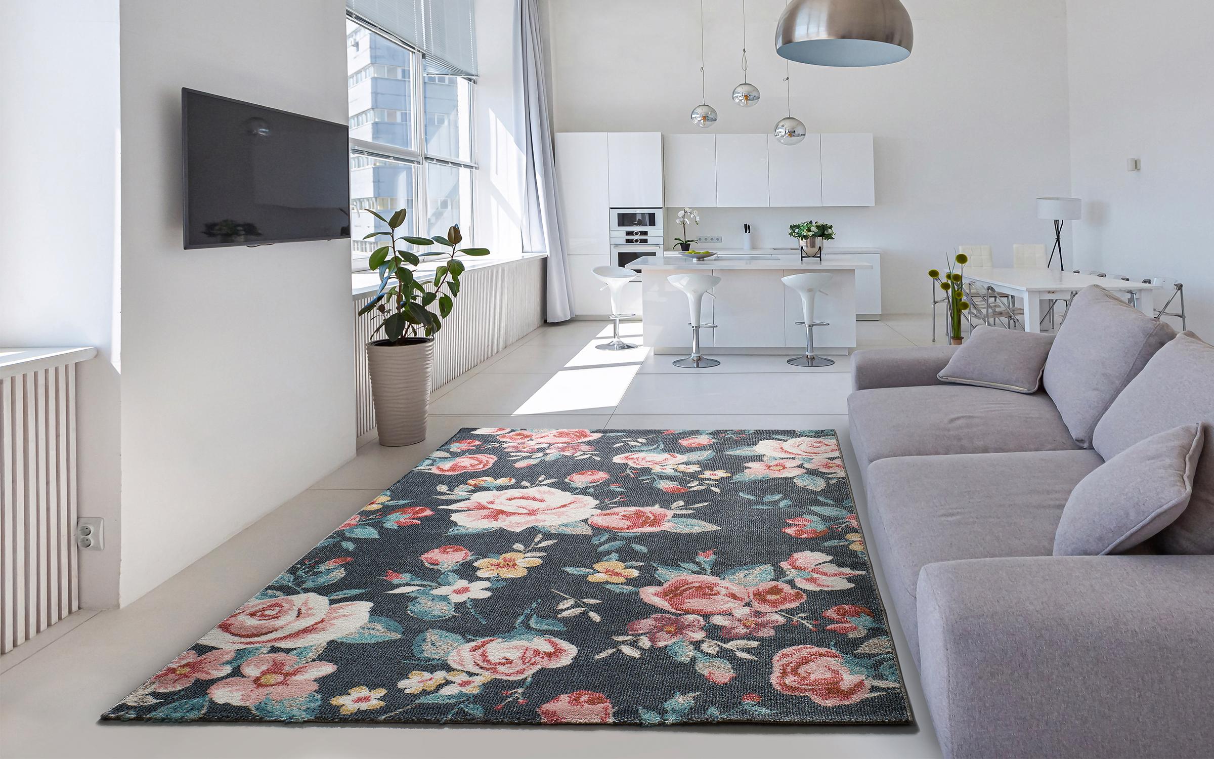 Carpet Nakia 3246 black + pink