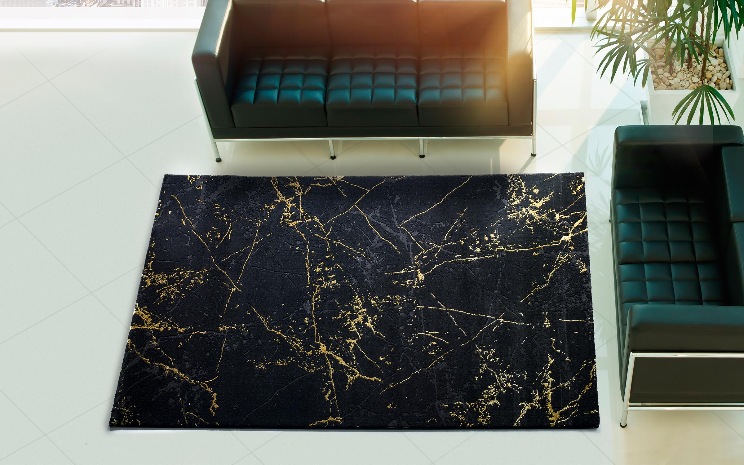 Carpet Duarte 1283 gold + black