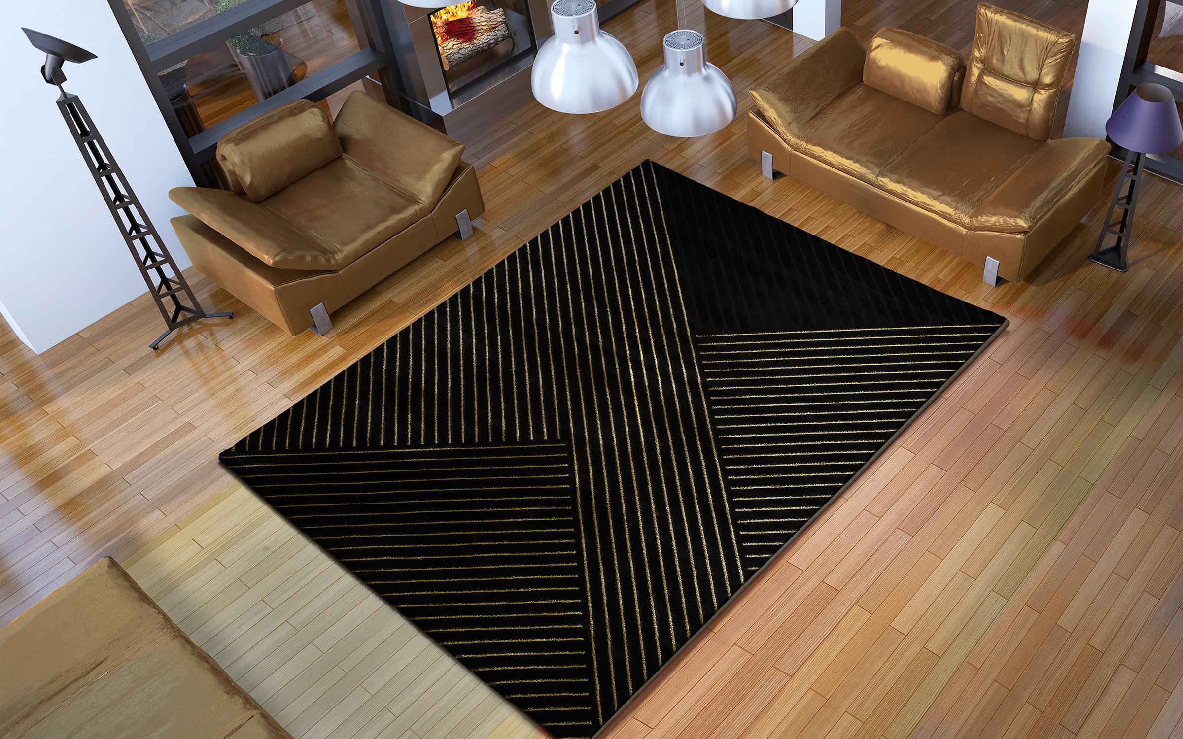 Carpet Domingos 2341 gold + black
